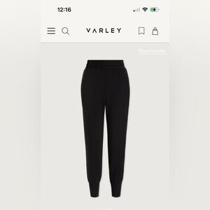 Varley DoubleSoft Black Joggers